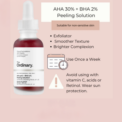 The Ordinary AHA 30% + BHA 2% Peeling Solution, 30ml