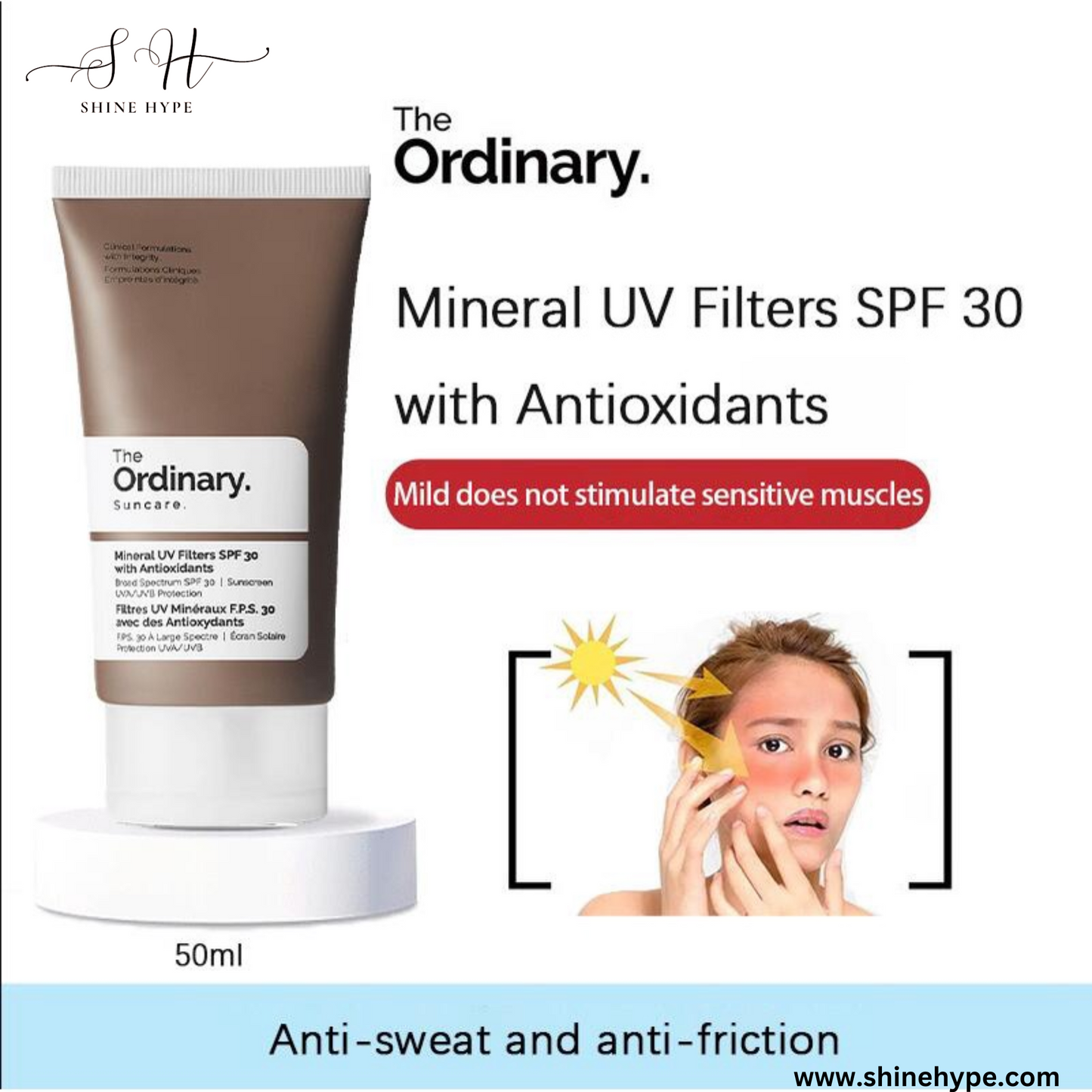 The Ordinary Mineral UV Filters SPF 30 – (50ml)