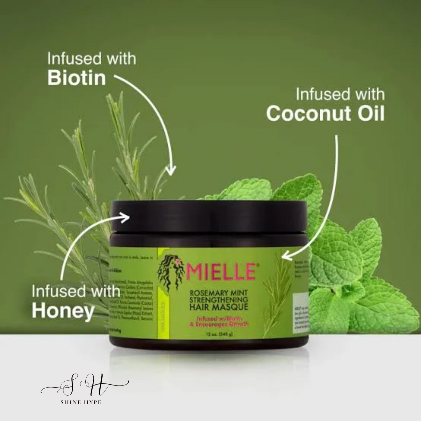 Mielle Rosemary Mint Strengthening Hair Masque (340gm)