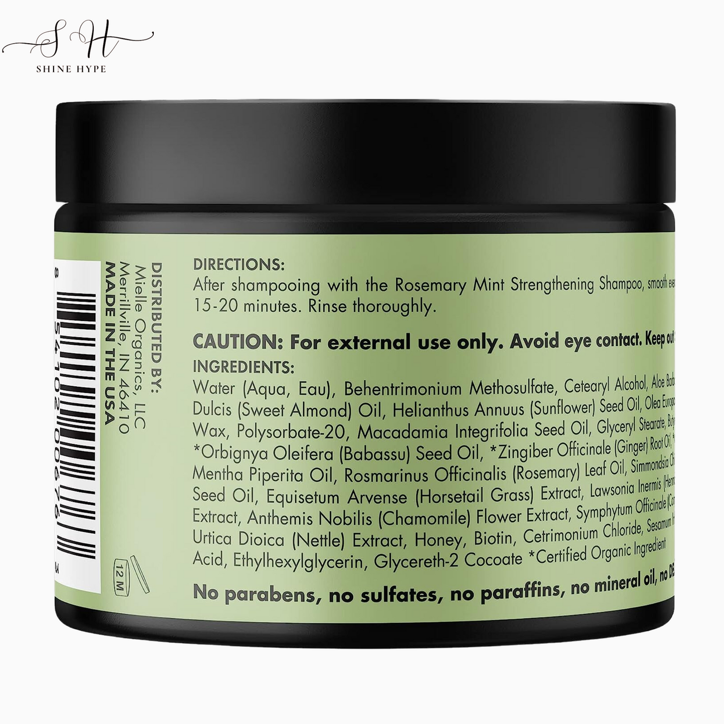 Mielle Rosemary Mint Strengthening Hair Masque (340gm)