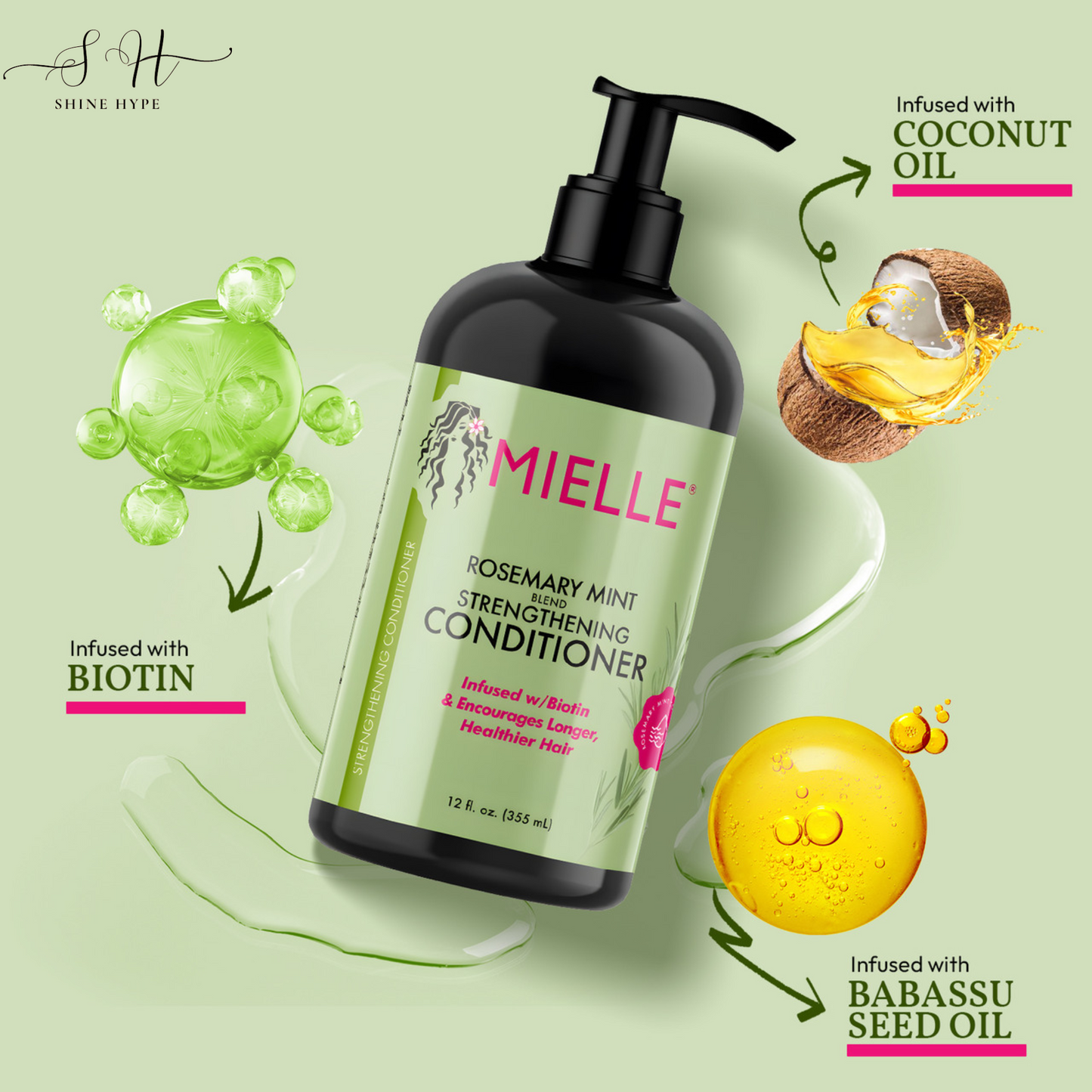 Mielle Rosemary Mint Scalp & Hair Strengthening Oil 59ml