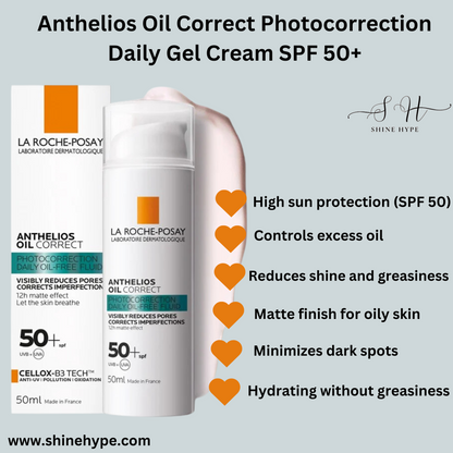 La Roche-Posay Anthelios Oil Correct Photocorrection Daily Gel Cream SPF 50+