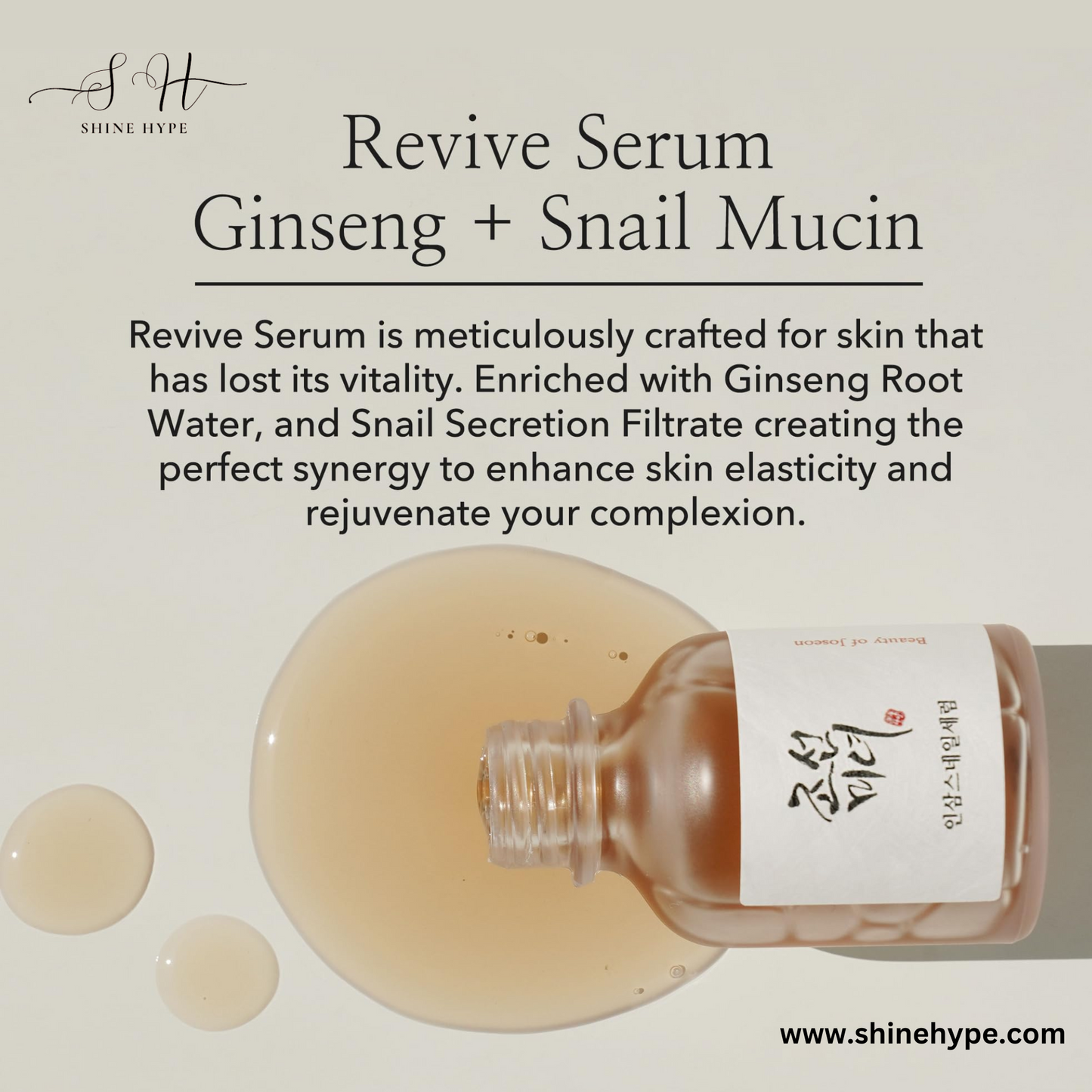 Beauty of Joseon Revive Serum: Ginseng + Snail Mucin Korea (30ml)