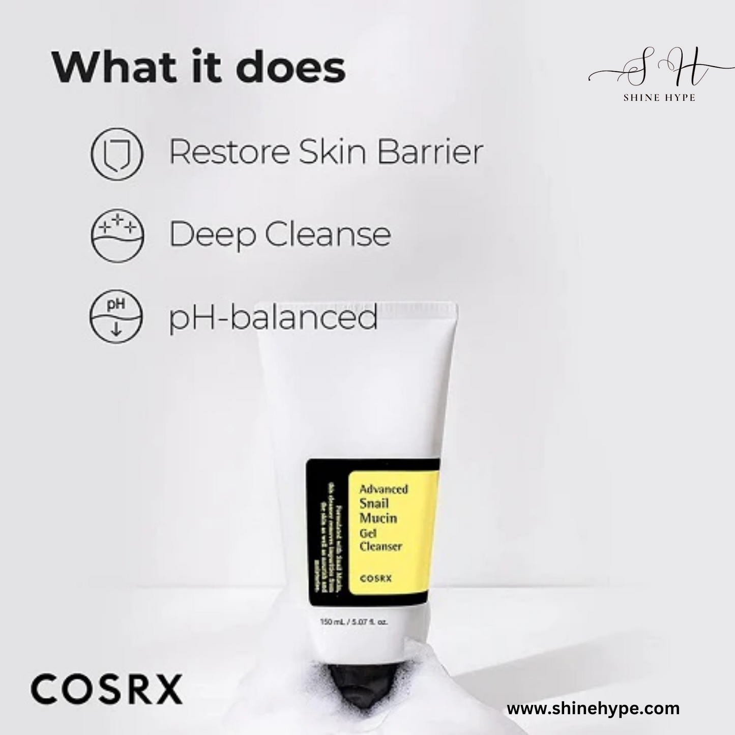 COSRX Advanced Snail Mucin Gel Cleanser (150ml)