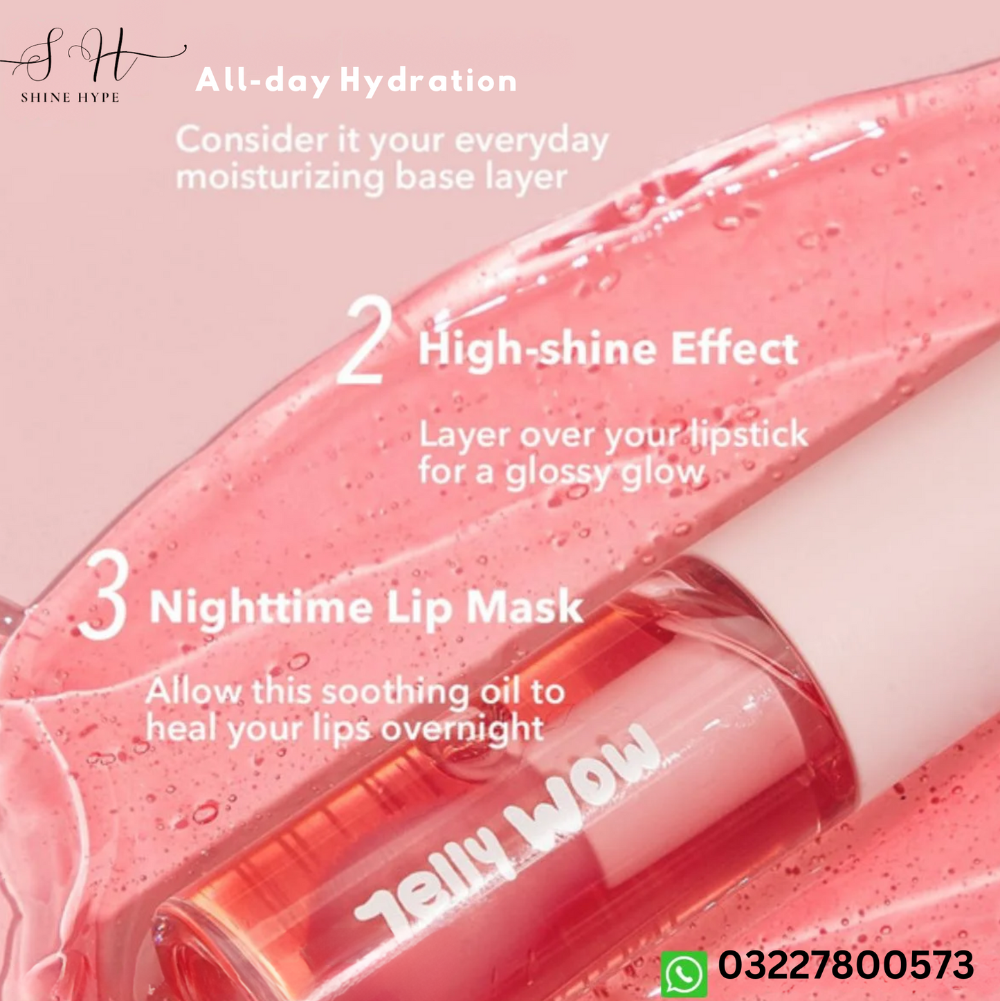 SHEGLAM Jelly Wow Hydrating Lip Oil-Berry Involved