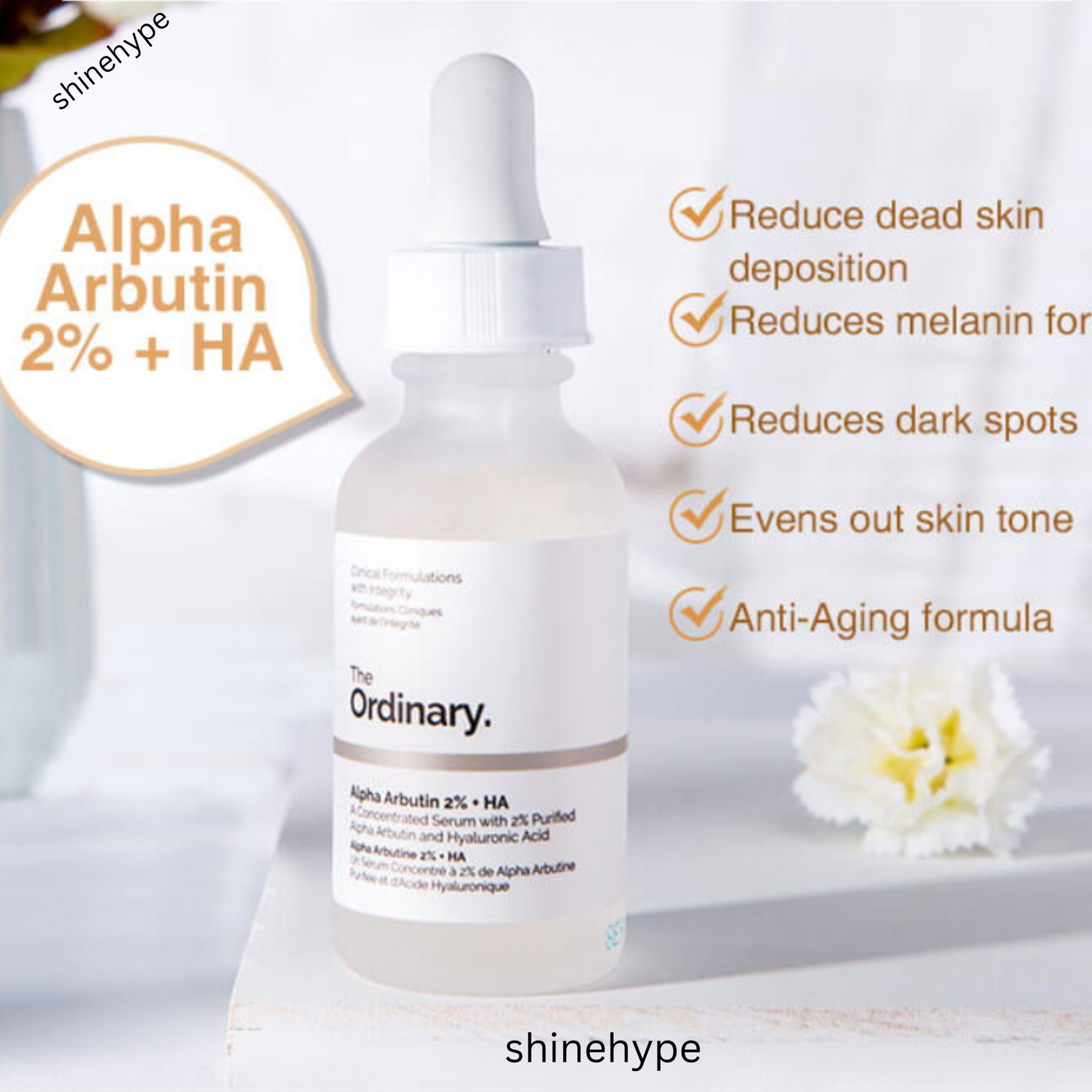 The Ordinary Alpha Arbutin 2% + HA Serum 30 ML